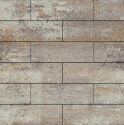 Плитка тротуарная SteinRus Гранада Б.7.П.8, Old-age, ColorMix Берилл, 600*200*80 мм