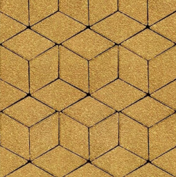 Плитка тротуарная SteinRus Полярная звезда Б.5.Ф.8 Native, желтый, 200*200*80 мм