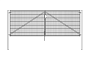 Распашные ворота Grand Line Light NoLock, RAL 6005, 2030*4000 мм