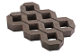 Газонная решетка Меликонполар Меба Б.1.ГР.8 темно-коричневый, 596*396*80 мм