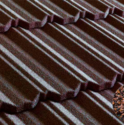 Композитная черепица рядовая Metrotile Classic Coffee grey