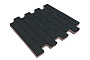 Плитка тротуарная SteinRus, Бельпассо Медио, Native, черный, 225*150*80 мм