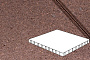Плитка тротуарная Готика Profi, Плита, оранжевый, частичный прокрас, с/ц, 1000*1000*100 мм