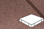 Плитка тротуарная Готика Profi, Квадрат, оранжевый, частичный прокрас, с/ц, 500*500*80 мм