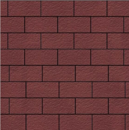 Плитка тротуарная SteinRus Прямоугольник В.6.П.8, Old-age, красный, 200*100*80 мм