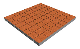 Плитка тротуарная SteinRus Инсбрук Альт Брик, Native, оранжевый, толщина 60 мм