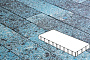 Плитка тротуарная Готика, Granite FINO, Плита, Азул Бахия, 800*400*100 мм