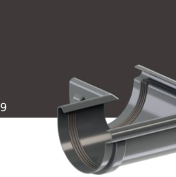 Угол желоба внешний KROP PVC 90 градусов для системы D 130/90 мм, RAL 8019