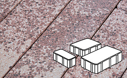 Плитка тротуарная Готика, City Granite FINERRO, Новый Город, Сансет, 260/160/100*160*80 мм
