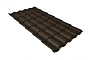 Металлочерепица Grand Line Kredo Rooftop Matte RR 32 темно-коричневый