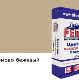 Цветной кладочный раствор Perel NL 5125 кремово-бежевый зимний, 25 кг