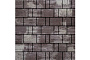 Плитка тротуарная SteinRus Bergamo А.6.Псм.4 гладкая, ColorMix Браун, толщина 40 мм