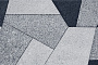 Плитка тротуарная Оригами Б.4.Фсм.8 Стоунмикс черный