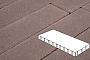 Плитка тротуарная Готика Profi, Плита, коричневый, частичный прокрас, с/ц, 1000*500*80 мм