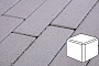 Плитка тротуарная Готика Profi, Куб, белый, частичный прокрас, б/ц, 80*80*80 мм