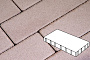 Плитка тротуарная Готика Profi, Плита, кофейный, частичный прокрас, б/ц, 400*200*80 мм