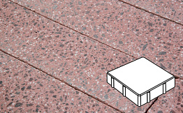 Плитка тротуарная Готика, Granite FINO, Квадрат, Ладожский, 200*200*80 мм
