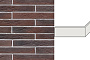 Угловой декоративный кирпич для навесных вентилируемых фасадов левый White Hills Остия брик цвет F381-45
