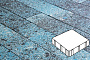 Плитка тротуарная Готика, City Granite FINO, Квадрат, Азул Бахия, 300*300*60 мм