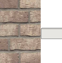 Клинкерная плитка угловая ручной формовки Feldhaus Klinker NF 14 W682 sintra argo bianco 240*71*115*14 мм