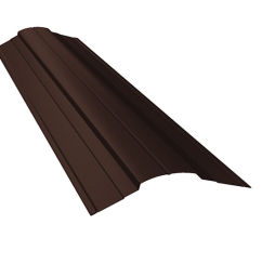 Планка конька фигурного 70*70 мм Grand Line Rooftop Бархат RAL 8017, 2 м