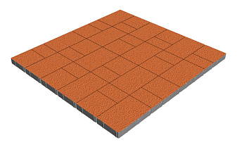 Плитка тротуарная SteinRus Новый город, Native, оранжевый, толщина 40 мм