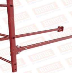 Лестница фасадная Borge (верхняя секция) оцинкованная RAL 3011, 2,7 м