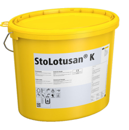 Декоративная фасадная штукатурка StoLotusan K 1,0 getont шуба, колеруемая С1, 25 кг