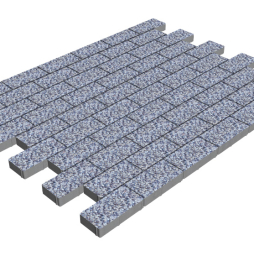 Плитка тротуарная SteinRus Прямоугольник А.6.П.4, Backwash, Мергель, 200*100*40 мм