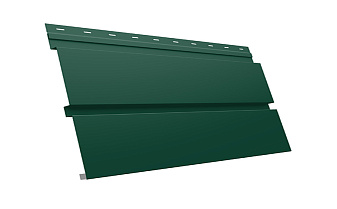 Софит металлический Grand Line Квадро брус без перфорации, сталь 0,5 мм Satin, RAL 6005 зеленый мох