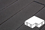 Плитка тротуарная Готика Profi, Калипсо, черный, частичный прокрас, с/ц, 200*200*60 мм
