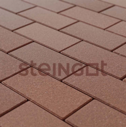 Плитка тротуарная Steingot Моноцвет, Прямоугольник, коричневый, 200*100*40 мм