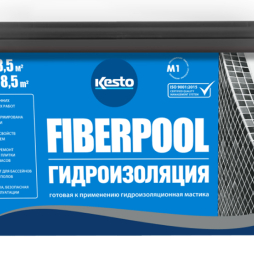Гидроизоляционная мастика Kesto Fiberpool, 7 кг