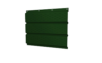Софит металлический Grand Line с полной перфорацией, сталь 0,45 мм PE, RAL 6002 лиственно-зеленый