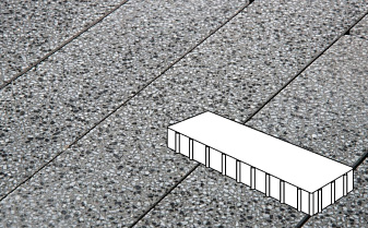 Плитка тротуарная Готика, Granite FINO, Плита, Белла Уайт, 500*125*100 мм