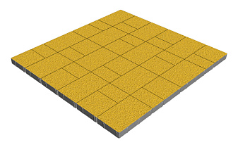Плитка тротуарная SteinRus Новый город, Native, желтый, толщина 40 мм