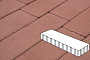 Плитка тротуарная Готика Profi, Плита, красный, частичный прокрас, б/ц, 500*125*100 мм