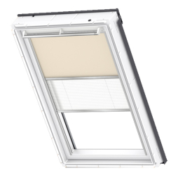 Затемняющая штора VELUX Дуо DFD 1085S, для окна 780*1180 мм, бежевый/белый