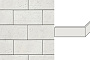 Угловой декоративный кирпич для навесных вентилируемых фасадов левый White Hills Тиволи цвет F550-05