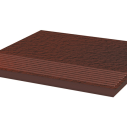 Клинкерная ступень Paradyz Cloud Brown, структурная, 300*300*11 мм