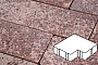 Плитка тротуарная Готика, Granite FINO, Калипсо, Сансет, 200*200*60 мм