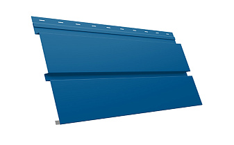 Софит металлический Grand Line Квадро брус без перфорации, сталь 0,5 мм Satin, RAL 5005 сигнальный синий
