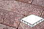 Плитка тротуарная Готика, Granite FINO, Квадрат, Сансет, 400*400*60 мм