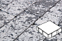 Плита тротуарная Готика Granite FINERRO, квадрат, Диорит 200*200*80 мм