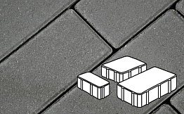 Плитка тротуарная Готика Profi, Новый Город, серый, полный прокрас, с/ц, толщина 60 мм, комплект 3 шт