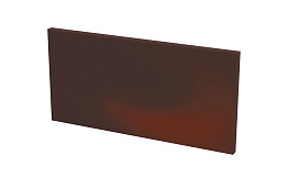Подступенок клинкерный Paradyz Cloud Brown, гладкая, 300*148*11 мм