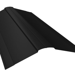 Планка конька фигурного 150*150 мм Grand Line Satin Matt RAL 9005, 3 м
