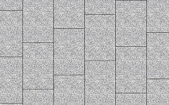 Плитка тротуарная Прямоугольник (Ла-Линия) Б.14.П.8 Стоунмикс белый с черным, 750*500*80 мм