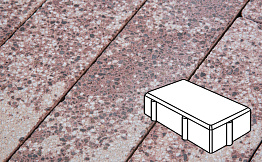 Плитка тротуарная Готика, City Granite FINERRO, Брусчатка В.2.П.10/Г.2.П.10, Сансет, 200*100*100 мм