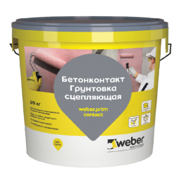 Грунт бетоноконтакт акриловый weber.prim contact, 20 кг
